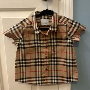 BURBERRY LONDON ENGLAND
Baby/Toddler 18 Month
Beige Tartan Shirt